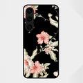 Retro Floral Glass Phone Case And For Samsung Galaxy S25 FE 5G