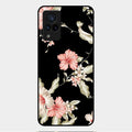 Retro Floral Glass Phone Case For Vivo V21 5G