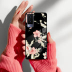 Retro Floral Glass Phone Case And Cover For Vivo - ShopOnCliQ