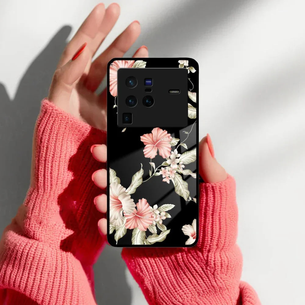 Retro Floral Glass Phone Case And Cover For Vivo - ShopOnCliQ