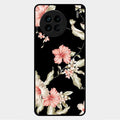 Retro Floral Glass Phone Case For Vivo X90 5G