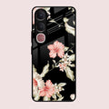 Retro Floral Glass Phone Case For Vivo Y31 5G