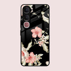 Retro Floral Glass Phone Case For Vivo Y31 5G