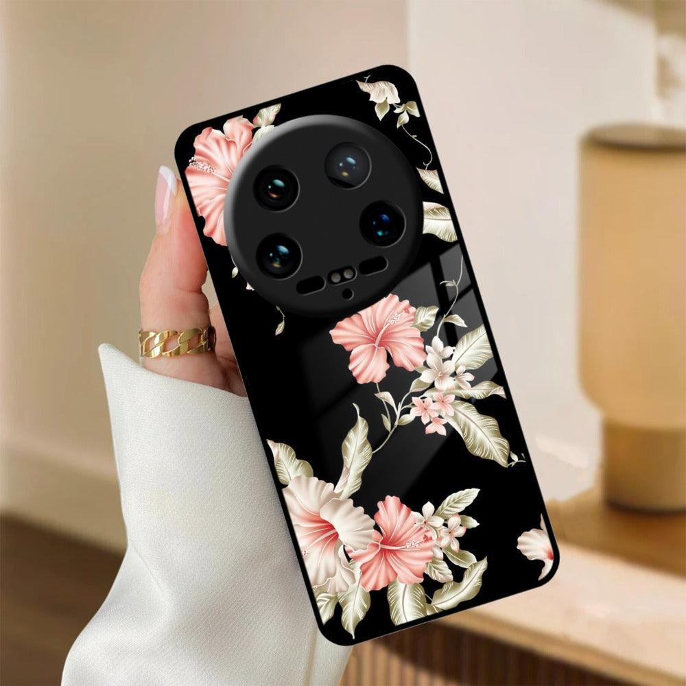 Retro Floral Glass Phone Case And Cover For Redmi/Xiaomi