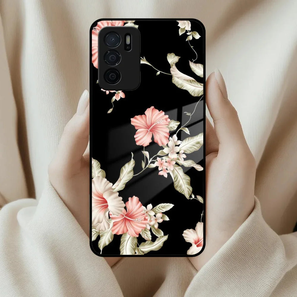 Retro Floral Glass Phone Case And Cover For Oppo - ShopOnCliQ