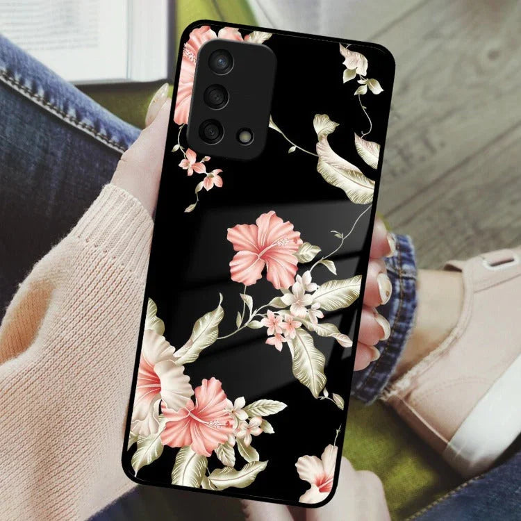Retro Floral Glass Phone Case And Cover For Oppo - ShopOnCliQ