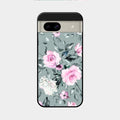 Retro Floral Glossy Glass Case Cover V2 For Google Pixel 8A 5G