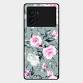 Retro Floral Glossy Glass Case Cover V2 For Iqoo 9 Pro 5G