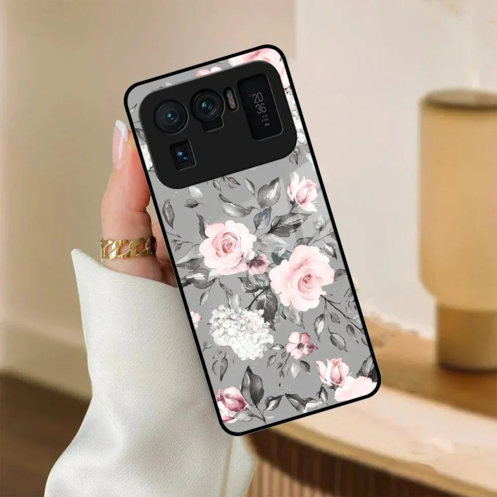 Retro Floral Glossy Glass Case Cover V2 For Redmi/Xiaomi - ShopOnCliQ