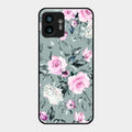 Retro Floral Glossy Glass Case Cover V2 For Nothing Phone 2