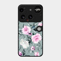 Retro Floral Glossy Glass Case Cover V2 For Nothing Phone 3 5G