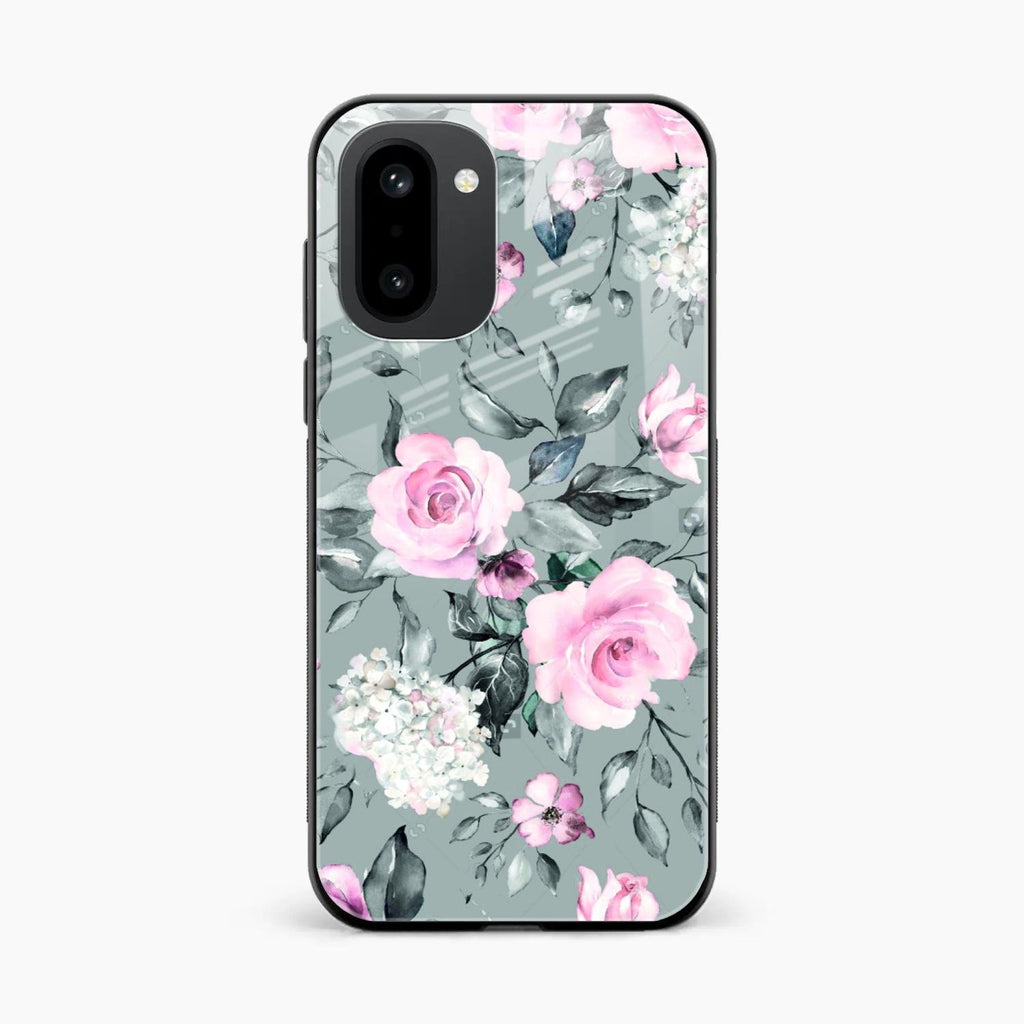 Retro Floral Glossy Glass Case Cover V2 For OnePlus 15R 5G