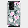 Retro Floral Glossy Glass Case Cover V2 For Oneplus Nord 2T 5G