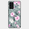 Retro Floral Glossy Glass Case Cover V2 For Oppo A55