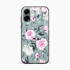 Retro Floral Glossy Glass Case Cover V2 For Oppo A6X 5G