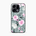 Retro Floral Glossy Glass Case Cover V2 For Oppo Find X9 5G