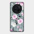 Retro Floral Glossy Glass Case Cover V2 For Realme 12 Pro 5G