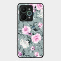Retro Floral Glossy Glass Case Cover V2 For Realme 15 Pro 5G