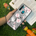 Retro Floral Glossy Glass Case Cover V2 For Realme/Narzo - ShopOnCliQ