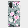 Retro Floral Glossy Glass Case Cover V2 For Realme 7 Pro