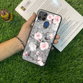Retro Floral Glossy Glass Case Cover V2 For Realme/Narzo - ShopOnCliQ