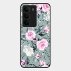 Retro Floral Glossy Glass Case Cover V2 For Realme C75 5G