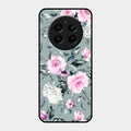 Retro Floral Glossy Glass Case Cover V2 For Realme P1 5G