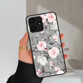 Retro Floral Glossy Glass Case Cover V2 For Poco - ShopOnCliQ