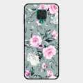 Retro Floral Glossy Glass Case Cover V2 For Redmi Note 10 Lite