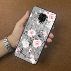 Retro Floral Glossy Glass Case Cover V2 For Poco - ShopOnCliQ