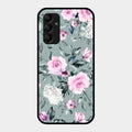 Retro Floral Glossy Glass Case Cover V2 For Samsung Galaxy M14 5G