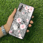 Retro Floral Glossy Glass Case Cover V2 For Vivo - ShopOnCliQ