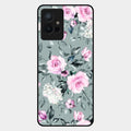 Retro Floral Glossy Glass Case Cover V2 For Vivo T1 5G