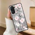 Retro Floral Glossy Glass Case Cover V2 For Vivo - ShopOnCliQ