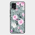 Retro Floral Glossy Glass Case Cover V2 For Vivo V20 2021