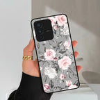 Retro Floral Glossy Glass Case Cover V2 For Vivo - ShopOnCliQ