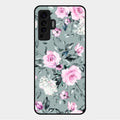 Retro Floral Glossy Glass Case Cover V2 For Vivo X50 5G