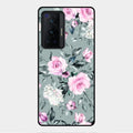 Retro Floral Glossy Glass Case Cover V2 For Vivo X70 Pro 5G