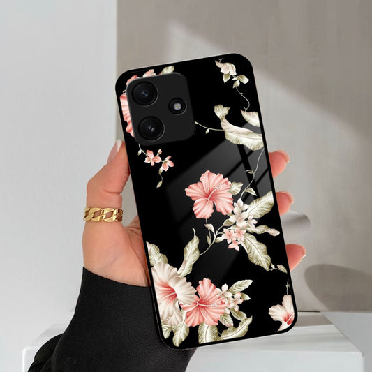 Retro Floral Glossy Metal Case Cover For Poco ShopOnCliQ