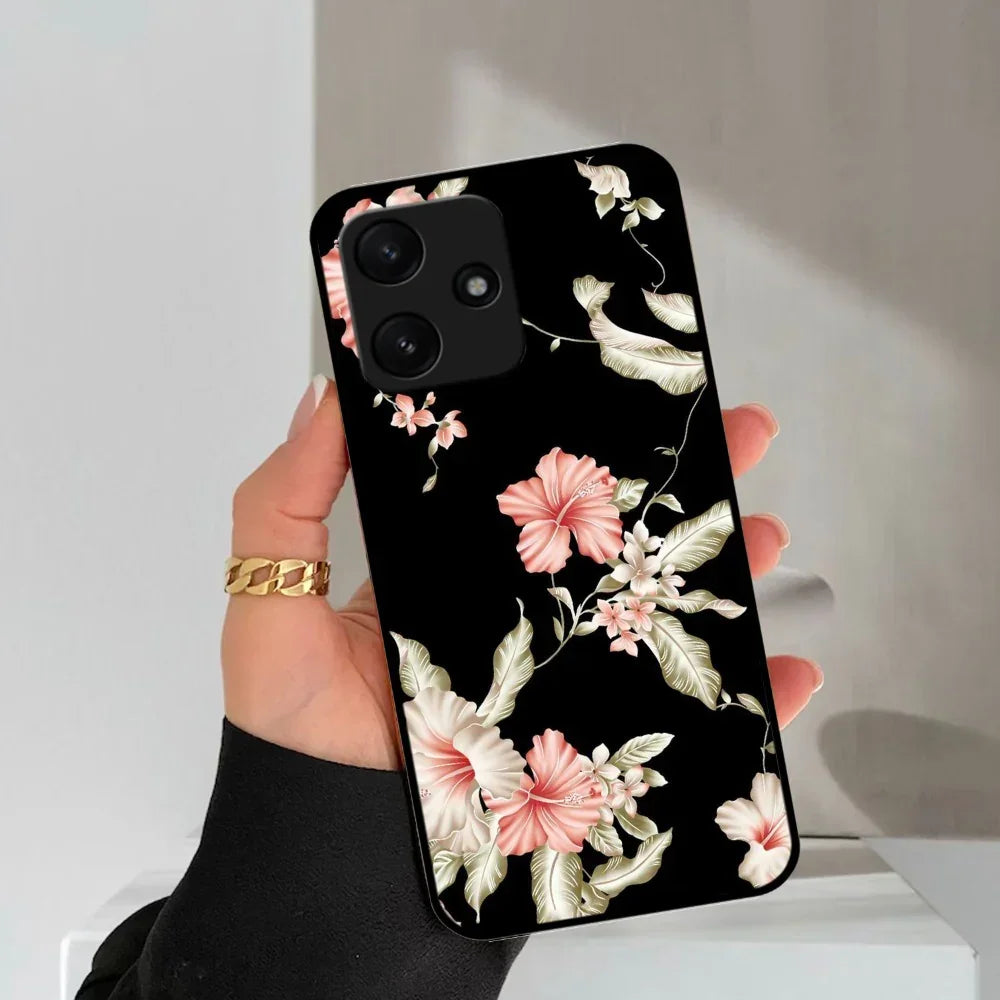 Retro Floral Glossy Metal Case Cover For Poco - ShopOnCliQ