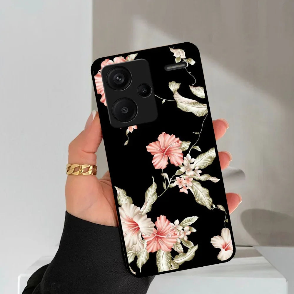 Retro Floral Glossy Metal Case Cover For Redmi - ShopOnCliQ