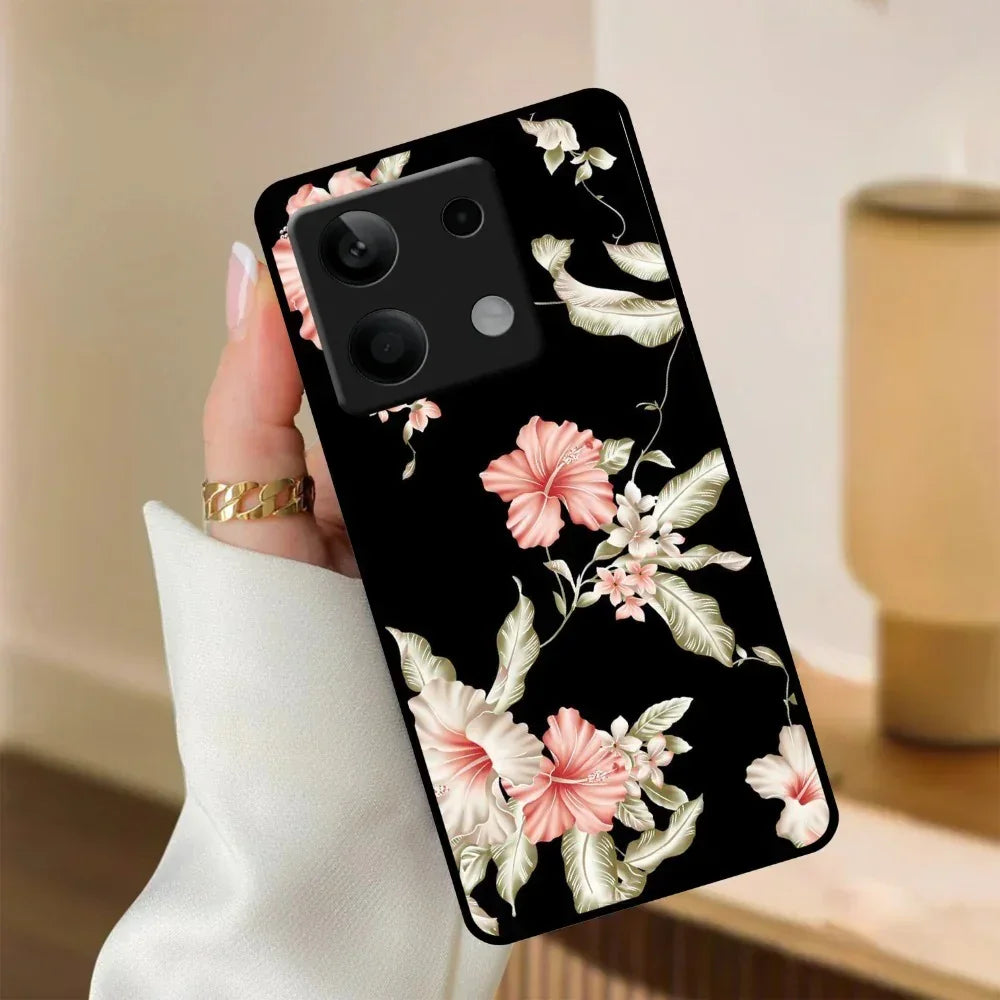 Retro Floral Glossy Metal Case Cover For Redmi - ShopOnCliQ