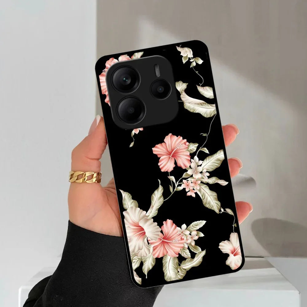 Retro Floral Glossy Metal Case Cover For Redmi - ShopOnCliQ