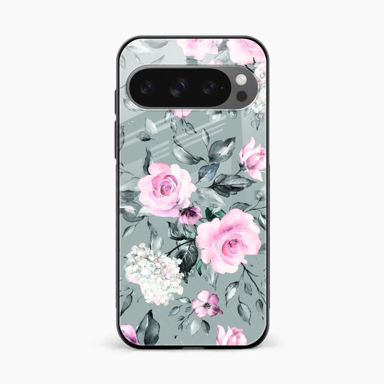 Retro Floral Glossy Metal Case Cover V2 For Google Pixel 10 Pro XL