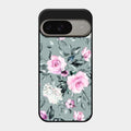 Retro Floral Glossy Metal Case Cover V2 For Google Pixel 9 5G