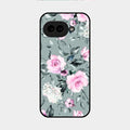 Retro Floral Glossy Metal Case Cover V2 For Google Pixel 9A 5G