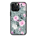Retro Floral Glossy Metal Case Cover V2 For iPhone 13 Pro Max