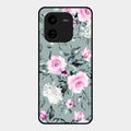 Retro Floral Glossy Metal Case Cover V2 For Iqoo Z9X 5G