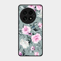Retro Floral Glossy Metal Case Cover V2 For Oneplus 13 5G
