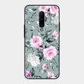 Retro Floral Glossy Metal Case Cover V2 For Oneplus 7 Pro